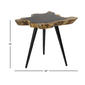 9th & Pike® Black Brown Rosewood/Metal Contemporary Accent Table - image 5