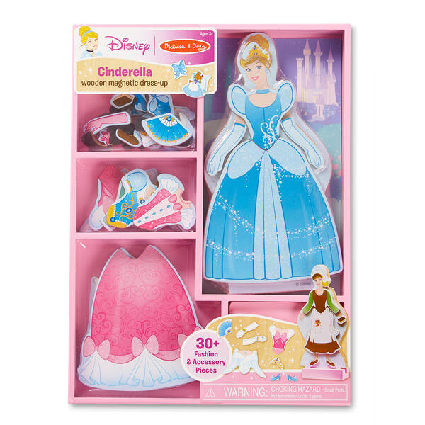 Melissa & Doug&#40;R&#41; Disney Cinderella Wooden Magnetic Dress-Up - image 