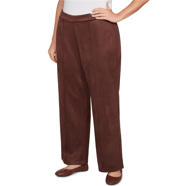 Plus Size Skye&#8217;s the Limit Autumn Countryside Faux Suede Pants