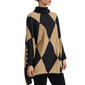 Petite Jones New York Long Sleeve Argyle Turtleneck Sweater - image 3