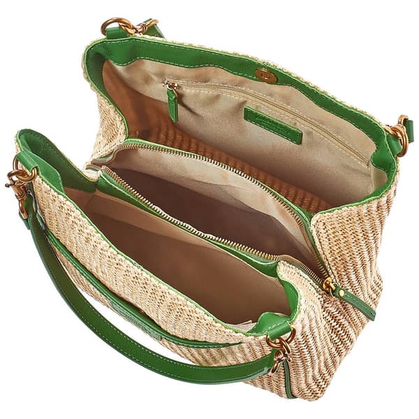 American Leather Co. Austin Wickered Triple Entry Hobo