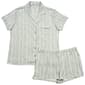 Womens Nicole Miller Short Sleeve Stripe Shorty Pajamas Set - image 1