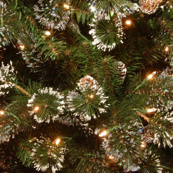 National Tree 9ft. Pre-Lit Glittery Pine Christmas Tree