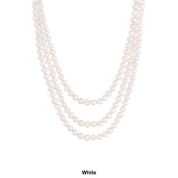 Splendid Pearls Endless 100&quot; Freshwater Pearl Necklace