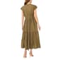 Womens Cece Cap Sleeve V Neck Poplin Fit & Flare Dress - image 2