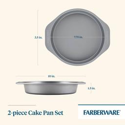 Farberware® 2pc. GoldenBake Bakeware Non-Stick Round Cake Pan Set