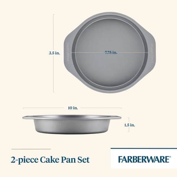 Farberware® 2pc. GoldenBake Bakeware Non-Stick Round Cake Pan Set