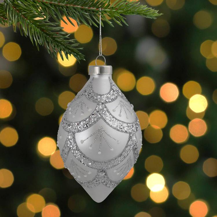 Northlight Seasonal 5in. Finial Glass Christmas Ornament