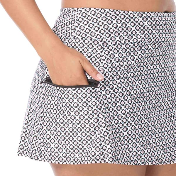 Plus Size Beach House Emma Geometric Skort Swim Bottoms