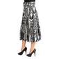 Womens 24/7 Comfort Apparel Midi Length Animal Print Belted Skirt - image 3
