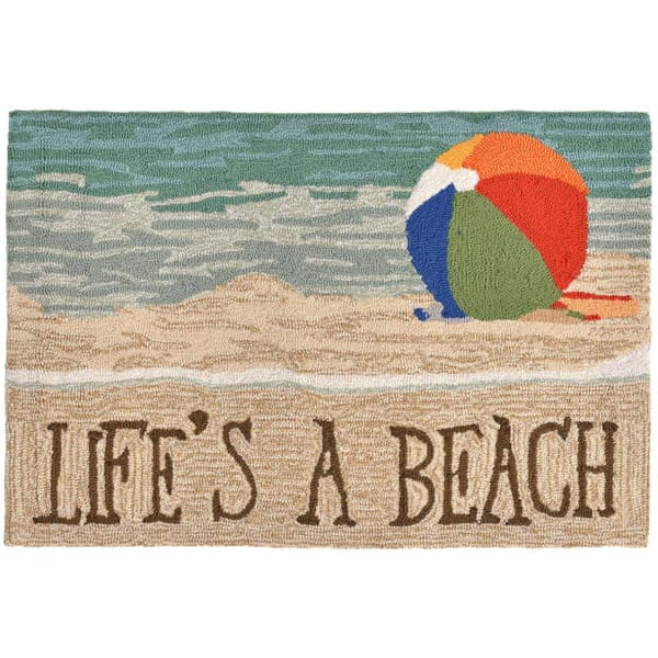 Liora Manne(tm) Frontporch Life's A Beach Indoor/Outdoor Accent Rug - image 