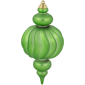 Northlight 4ct. Green 2-Finish Shatterproof Christmas Ornaments - image 4