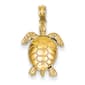 Gold Classics&#40;tm&#41; 14kt. 3-D Movable Turtle Pendant - image 1