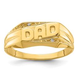 Men's Diamond Classics(tm) 10kt. Gold Diamond Accent DAD Ring