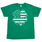 Young Mens Brisco Brands(tm) Shamrock Flag Short Sleeve Graphic Tee - image 1
