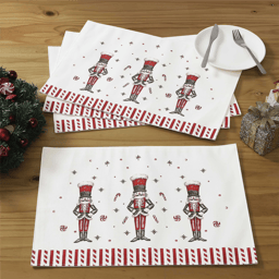 Avanti Linens Nutcracker Candy Placemat - Set of 4