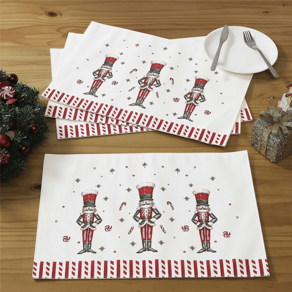Avanti Linens Nutcracker Candy Placemat - Set of 4