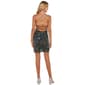 Juniors Crystal Doll  Floral Sequin Strappy Sheath Dress - image 2