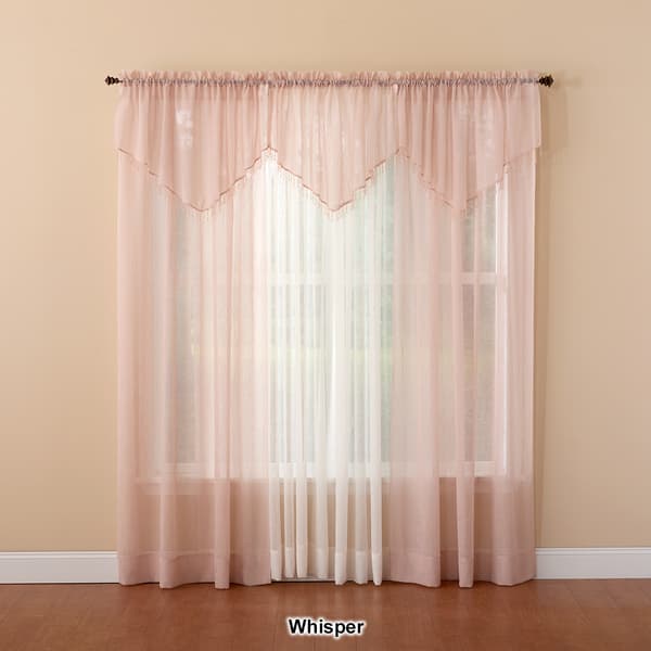 Erica Crushed Voile Ascot Valance- 51x24