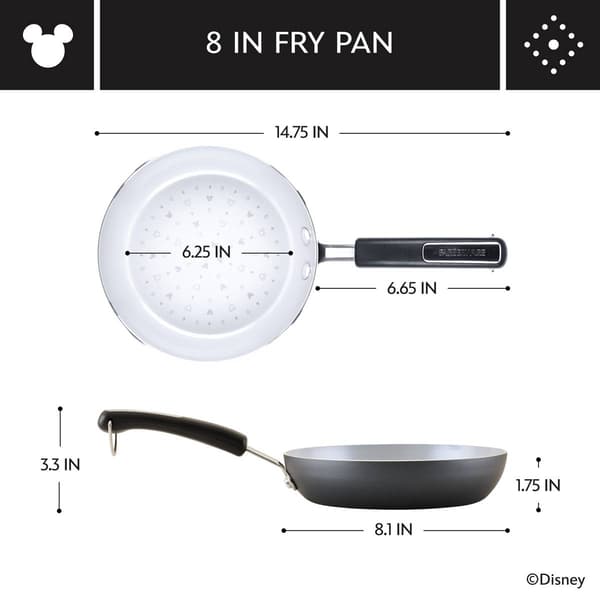 Farberware&#174; Disney Monochrome 8in. Ceramic Nonstick Fry Pan
