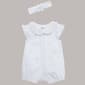 Baby Girl (3-12M) Little Me Daisy Print Romper W/ Headband - image 1