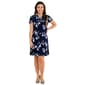 Womens MSK Short Sleeve Half Zip Neck Shift Dress - image 1