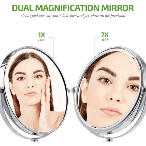 Ovente 7in. Tabletop Magnification Makeup Mirror
