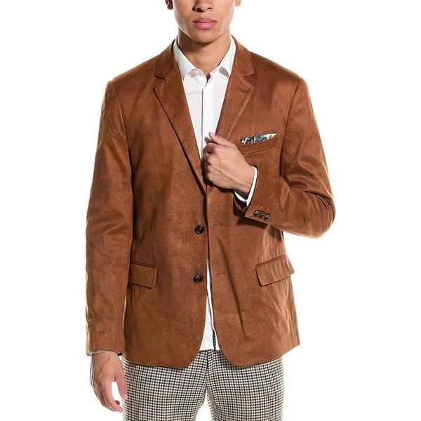 Mens Paisley & Gray&#40;R&#41; Faux Suede Sport Coat - image 