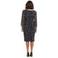 Womens Connected Apparel Sheer Wide Sleeve Dot Dress - image 2