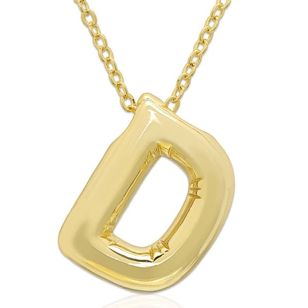 Plain Puff Initial D Pendant - image 