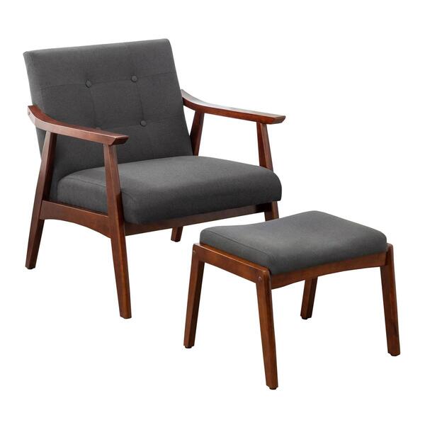 Convenience Concepts Take a Seat Natalie Fabric Chair & Ottoman - image 