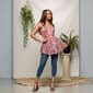 Womens 24/7 Comfort Apparel Casual Pink Paisley Tank Top - image 6