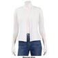 Petites 89th & Madison Peplum Hem 3/4 Slv Open Shortigan 22 In - image 3