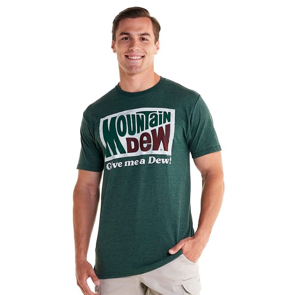 Young Mens Mountain Dew Short Sleeve Graphic Tee