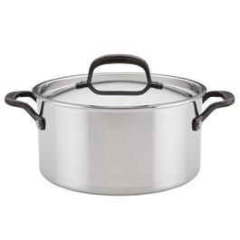 KitchenAid&#40;R&#41; 5-Ply Clad Stainless Steel Stockpot with Lid