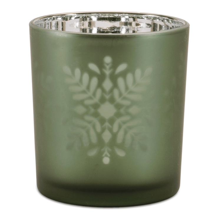 Melrose Frosted Snowflake Votive Holder - Set of 3
