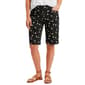 Womens Briggs Floral Daisy Split Hem Bermuda Shorts - image 1