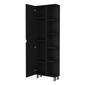 FM FURNITURE Los Angeles Black Corner Cabinet w/ Mirror - image 2