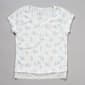 Girls (7-16) Aeropostale Short Sleeve Floral Henley Pointelle Top - image 1