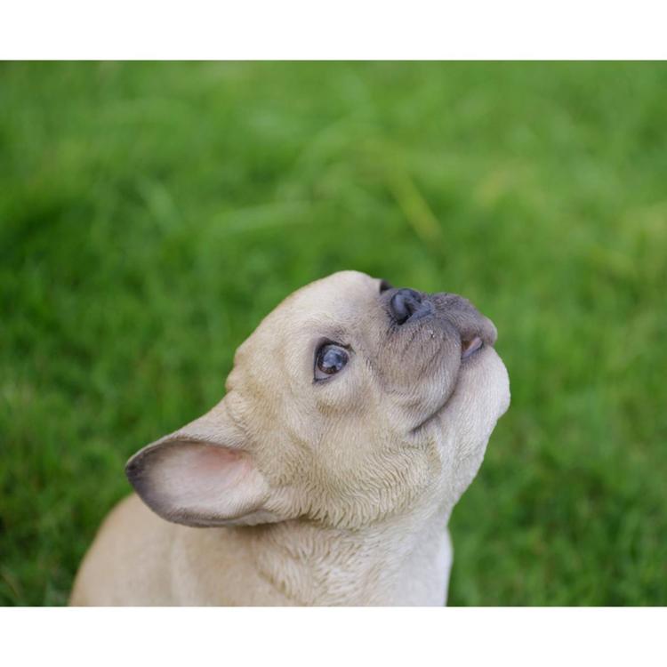Hi-Line Gift Howling French Bulldog Puppy Garden Statue