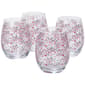 Home Essentials Fireworks With Stars Wine Glasses - Set of 4 - image 1