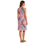 Womens Ninety Clothing Sleeveless Patchwork Tie Neck Shift Dress - image 2