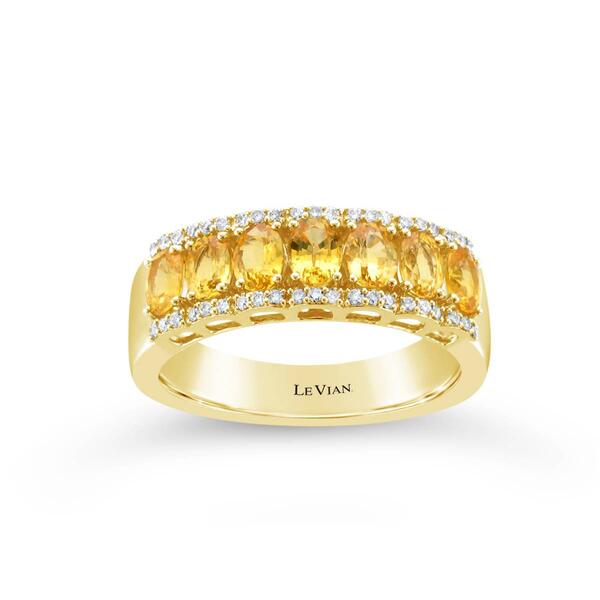 Le Vian Chocolatier&#40;R&#41; 1 1/5ctw. Yellow Sapphire & Diamond Ring - image 