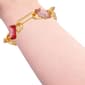 GUESS Gold-Tone Pink Stone Link Bracelet - image 3