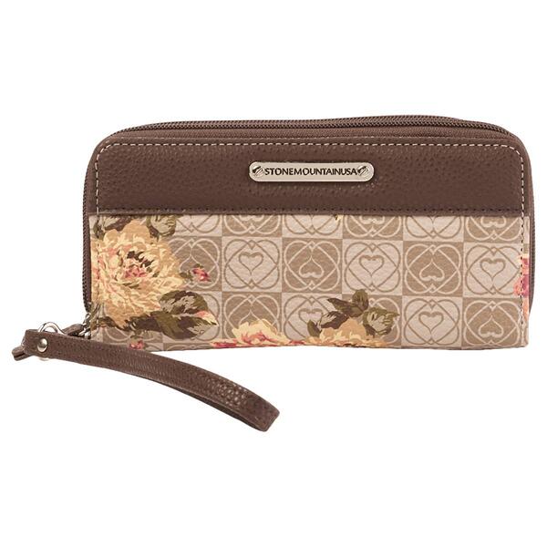 Womens Stone Mountain Hearts Double Wallet - image 