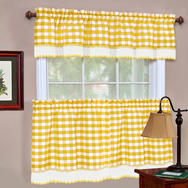 Achim Buffalo Check Window Valance - 58x14 - image 