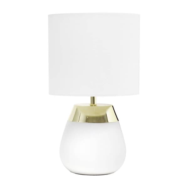 Simple Designs Modern Contemporary Two Toned Touch Table Lamp