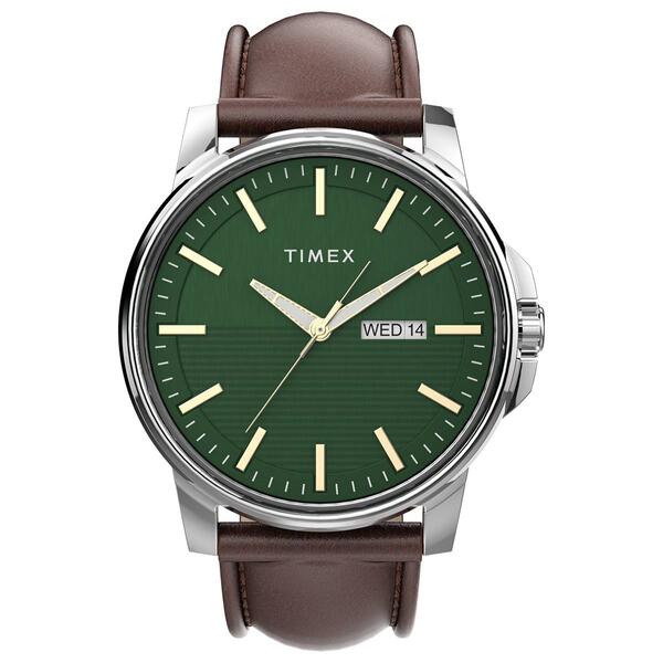 Mens Timex&#40;R&#41; Brown Strap Dress Watch - TW2V20900JI - image 