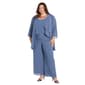 Plus Size R&M Richards 3pc. Chiffon Tier Pant Set - image 5
