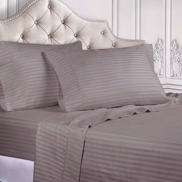 Superior Egyptian Cotton 300TC Striped Sheet Set - image 